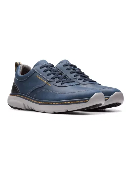 Sneakersy Clarks skórzane niebieskie