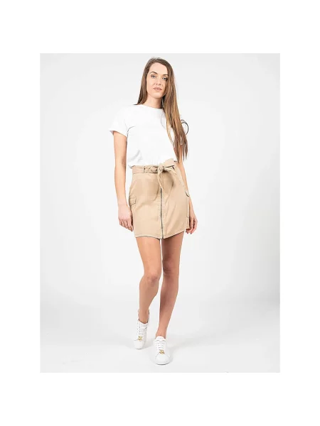 Spódnica jeansowa Pepe Jeans beżowa