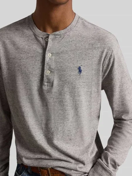Bluzka z długim rękawem o kroju regular fit z czystej bawełny Polo Ralph Lauren