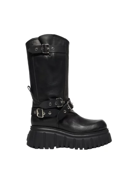 Kozaki Aniye By skórzane czarne