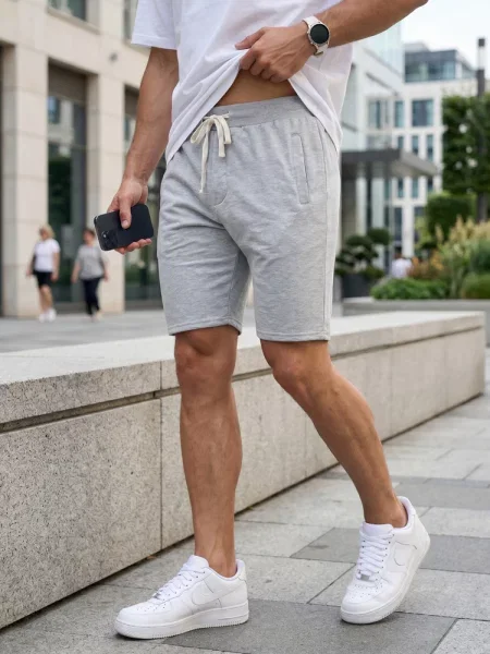Pantaloni scurți de sport Dstreet gri