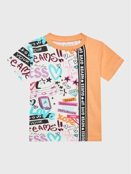 Guess Tricou portocaliu