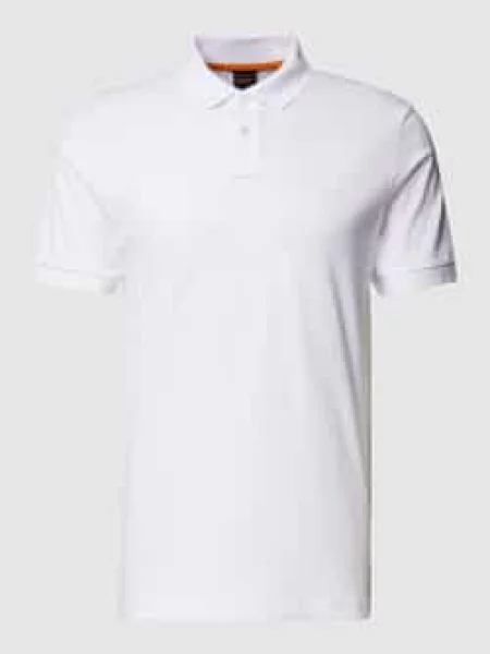 Boss Koszulka Polo Z Piki Passenger Slim Fit blau biała