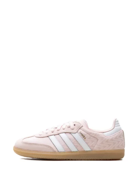Sneakerși Adidas Samba cu șireturi din dantelă alb
