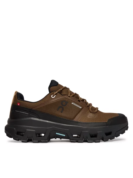 Sneakerși On impermeabile maro