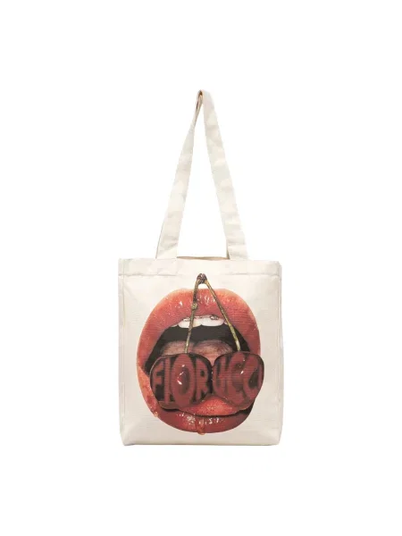 Fiorucci torebka Mouth Print beżowy