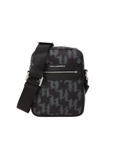 Malá taška Karl Lagerfeld K/MONOGRAM čierna
