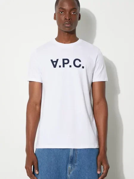 A.P.C. t-shirt Vpc Blanc biała