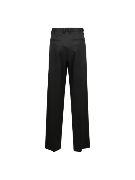 Spodnie Mm6 Maison Margiela z twillu czarne