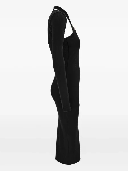 Rochie din denim Versace Jeans Couture de costum negru
