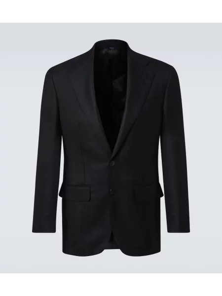 Sacou Thom Sweeney din cașmir negru