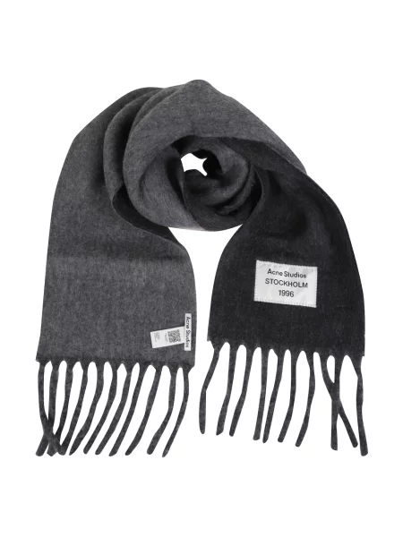 Szal Acne Studios wełniana szara