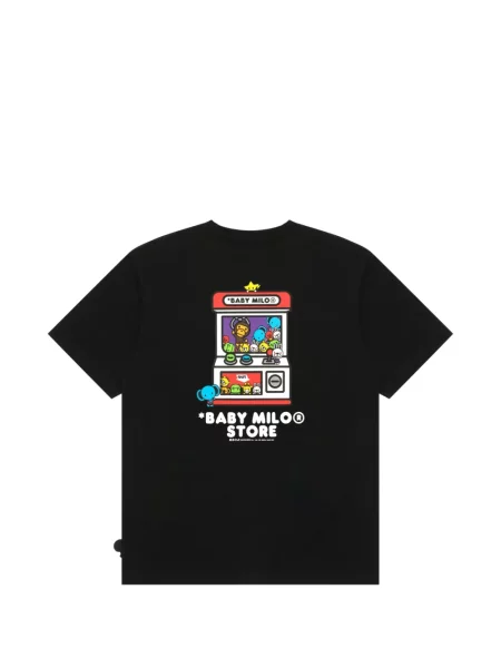 Grafic tricou A Bathing Ape® cu imagine negru