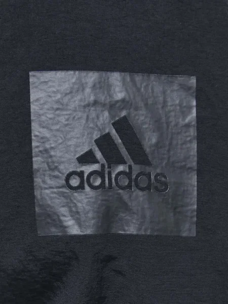 Prugasta parka Adidas s kapuljačom plava