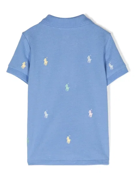 Koszulka polo dziecięca Polo Ralph Lauren niebieska