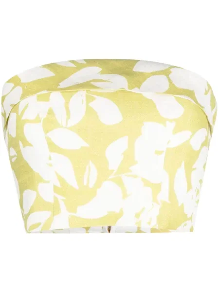 Lniany top Bambah zielony