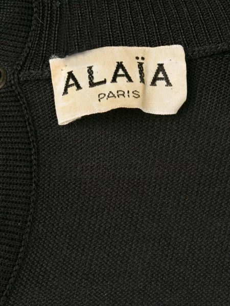 Krátké oblekové mini šaty Alaïa Pre-owned černé