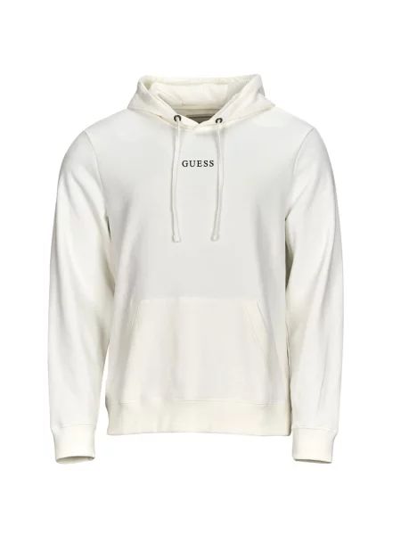 Puloverji Guess ROY GUESS HOODIE bela