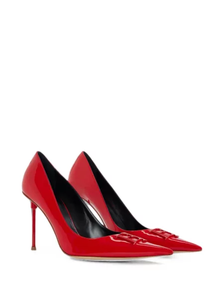 Pantofi cu toc Elisabetta Franchi din piele roșu