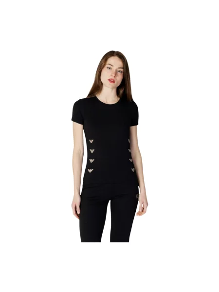 Koszulka Emporio Armani Ea7 z krótkim rękawem czarna