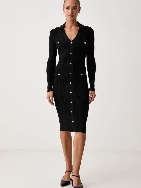 Marciano by Guess rochie cu vâscoză LIMA negru