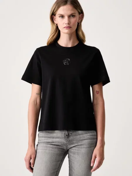 BOSS tricou pentru femei din negru