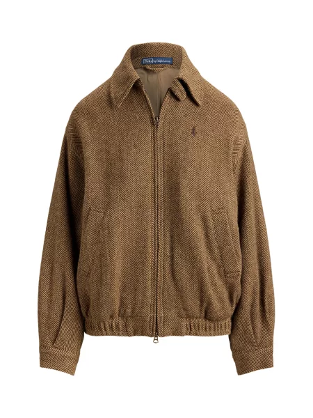 Polo Ralph Lauren Geacă de primăvară-toamnă ombră / închis maro