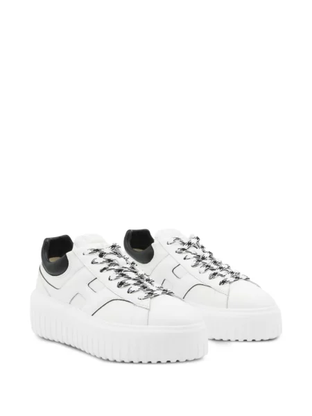 Sneakerși Hogan cu platformă din dantelă alb