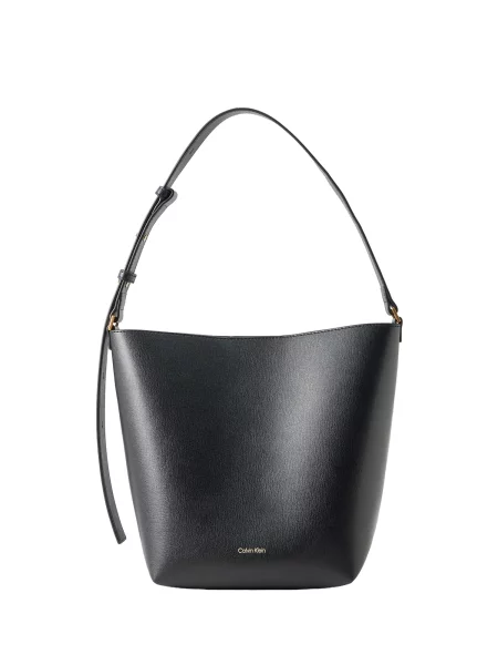 Geantă Calvin Klein Foil Logo Medium negru