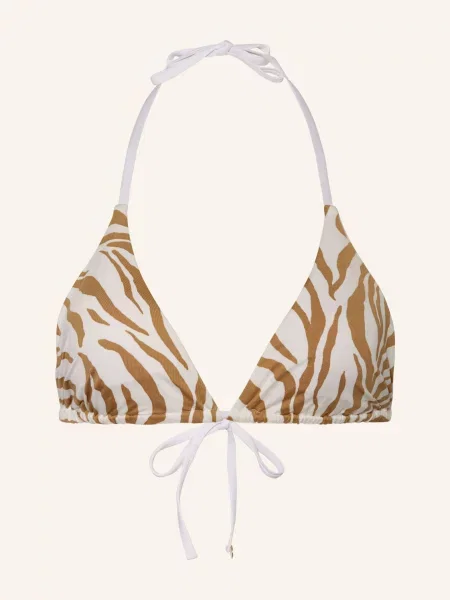 Max Mara Beachwear Góra Od Bikini Trójkątnego Aurora beige biały