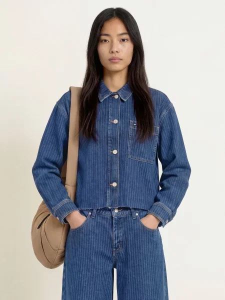 Tommy Jeans Džínová Bunda denim dark