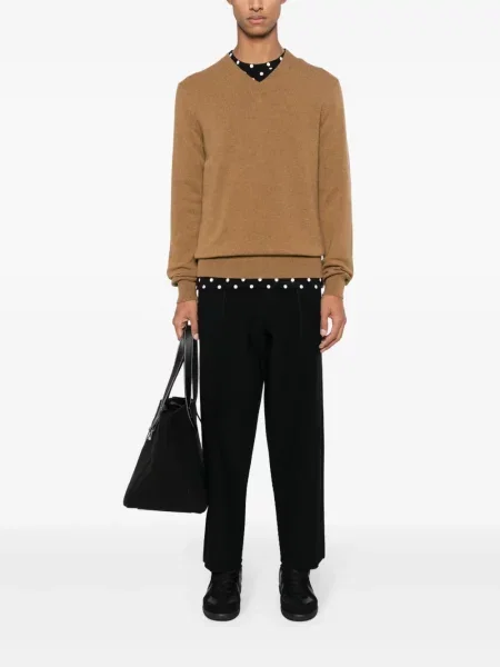 Vilnonis megztinis Comme Des Garçons Play ruda