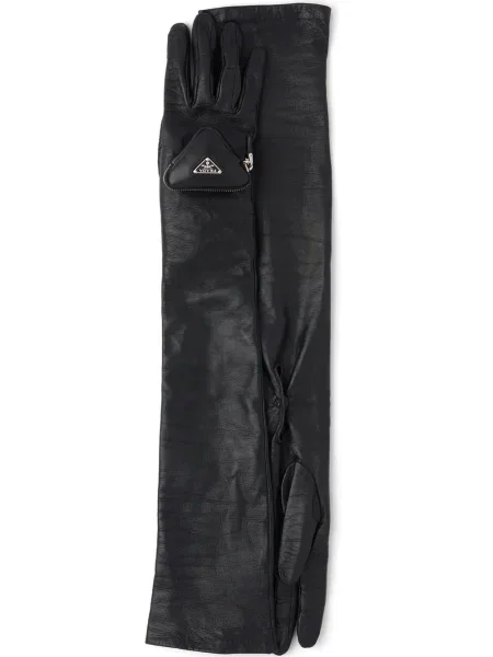 Mănuși Prada lungi negru