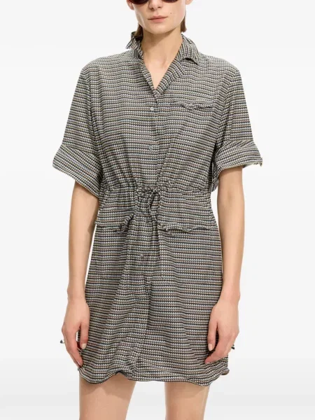 Rochie mini Jnby cu imagine cu imprimeu geometric gri