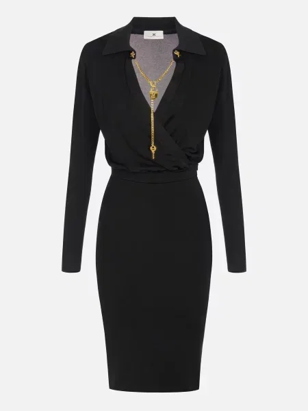 Платье Elisabetta Franchi черное