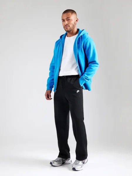 Nike Sportswear Hlače CLUB črna bela
