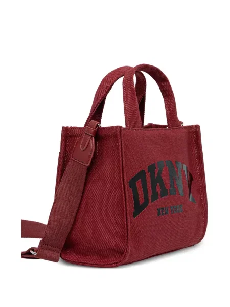 Raštuota drobė shopper rankinė Dkny raudona