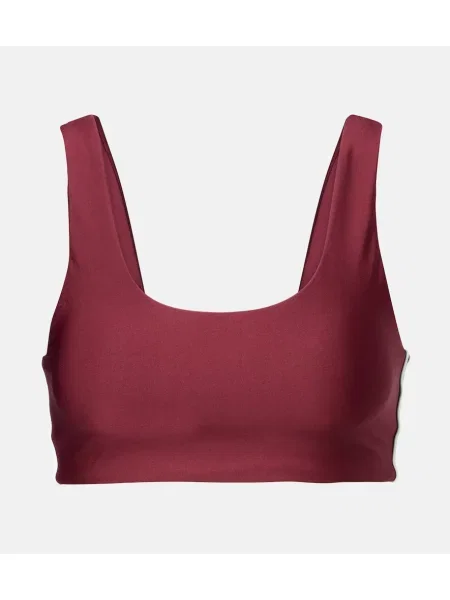 Sutien The Upside din țesătură twill bordo