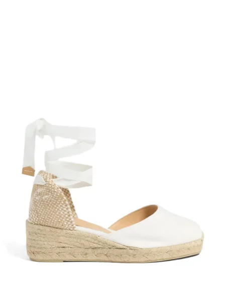 Espadrile Castaner din canvas alb