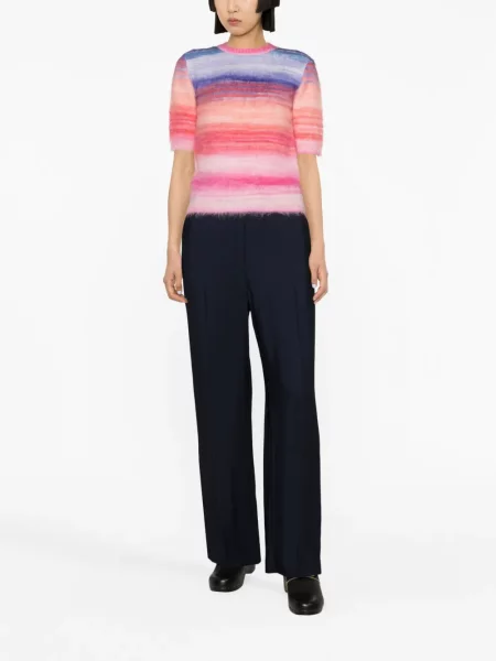 Vlněný top Missoni modrý