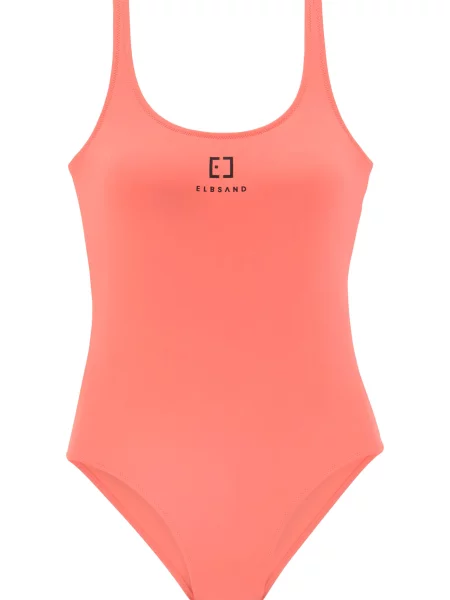 Elbsand Costum de baie întreg orange roșu