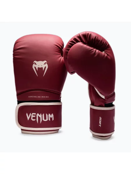 Перчатки Venum бордовые