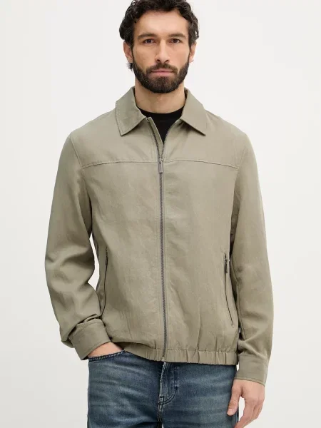 Guess jachetă bărbătească verde