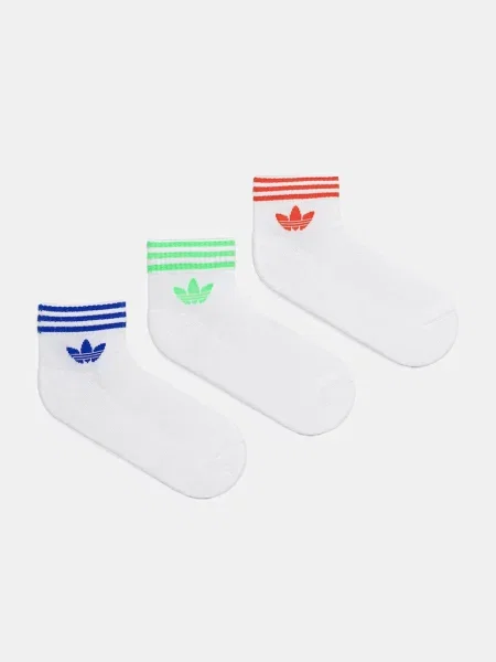 Чорапи adidas Originals 3 чифта бяло