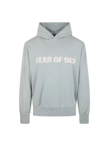 Bluza z kapturem Fear Of God niebieska