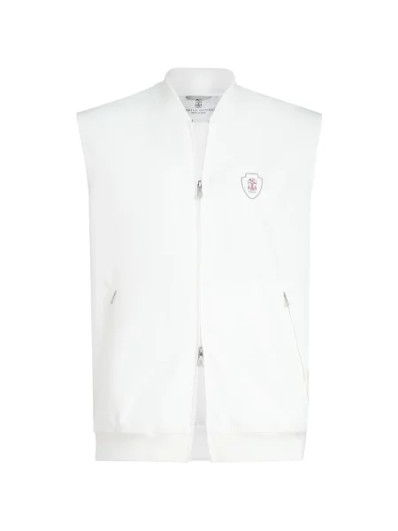 Vestă Brunello Cucinelli cu autograf alb