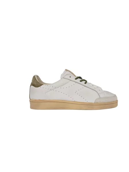 Sneakersy Diadora skórzane z przetarciami białe