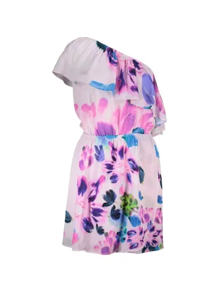 Rochie mini Desigual cu un umăr gol roz
