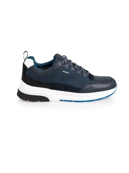 Sneakersy Geox skórzane niebieskie