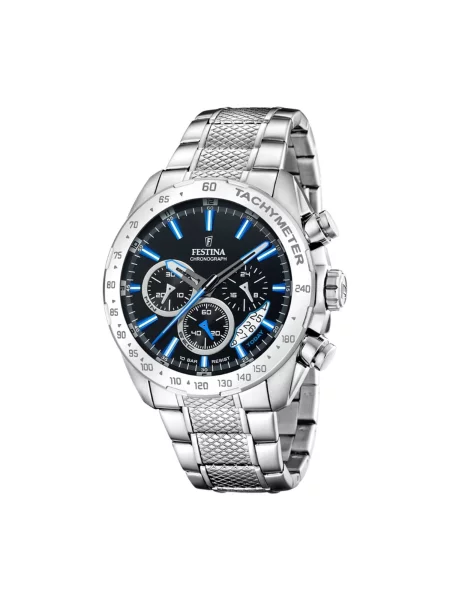 Festina Hodinky Timeless Chronograph Stříbrná černé